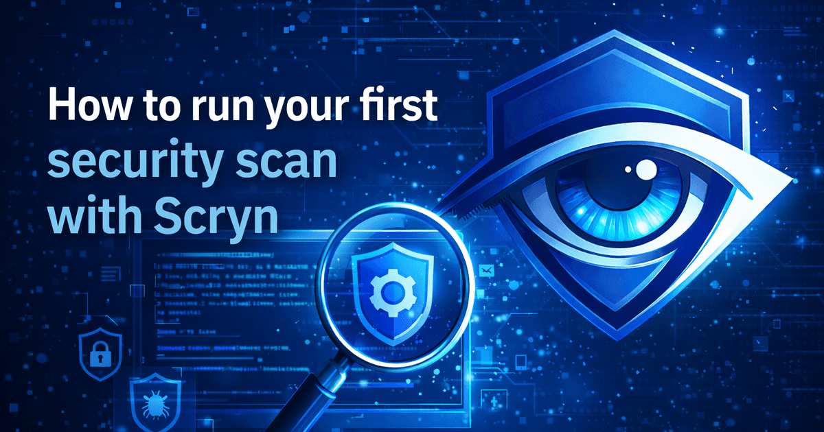 How to run your first security scan with Scryn